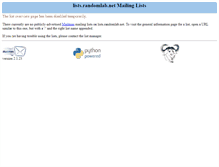 Tablet Screenshot of lists.randomlab.net